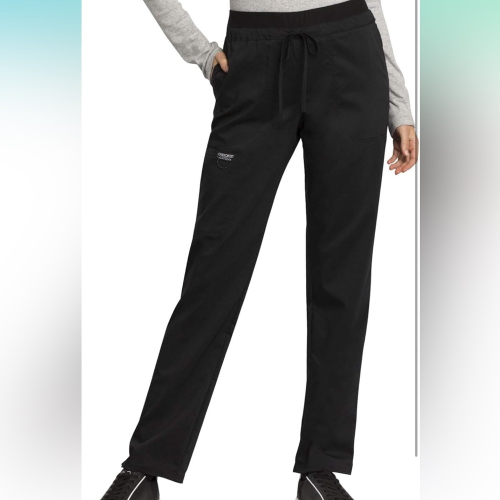 Cherokee Women’s Scrub Pants. Drawstring Cargo Pants with Soft Stretch WaistBand